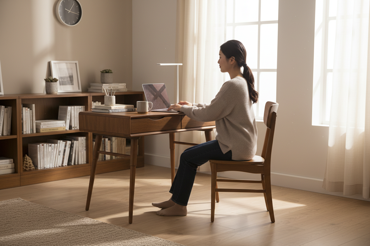 Study table and Nordic chair