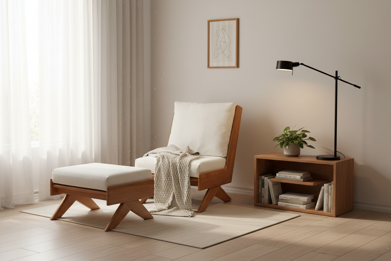 Wabi Sabi Chair Reading Nook